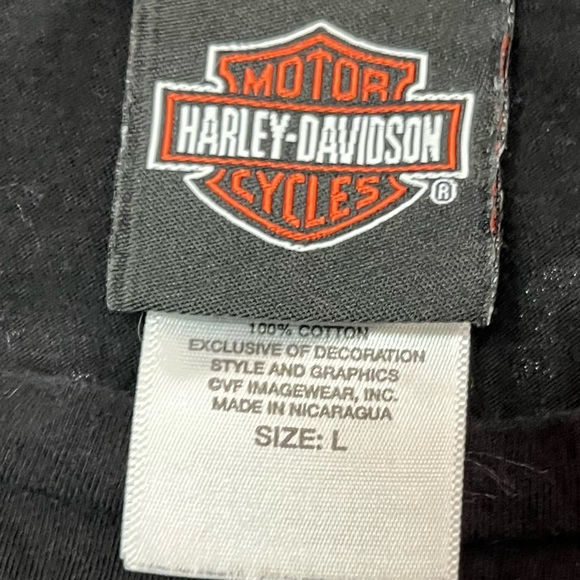 Harley Davidson Black Top Long Sleeve Graphic size large - Picture 3 of 5